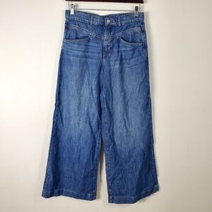 Banana Republic Women's Blue Wide Leg Jeans